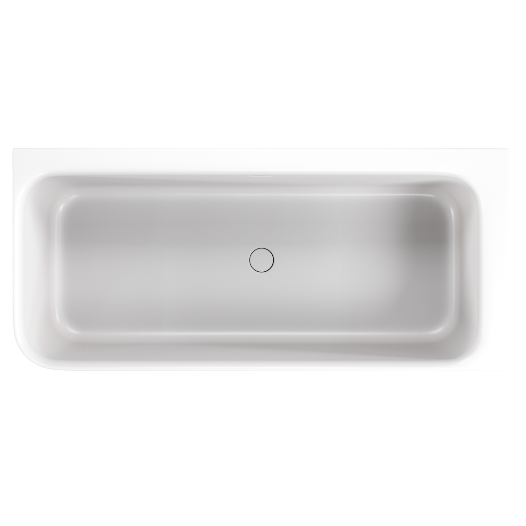 Villeroy & Boch Architectura 1650 CastStone Back to Wall Freestanding Bath - Right Hand Corner - UBC165ARC2VRH01