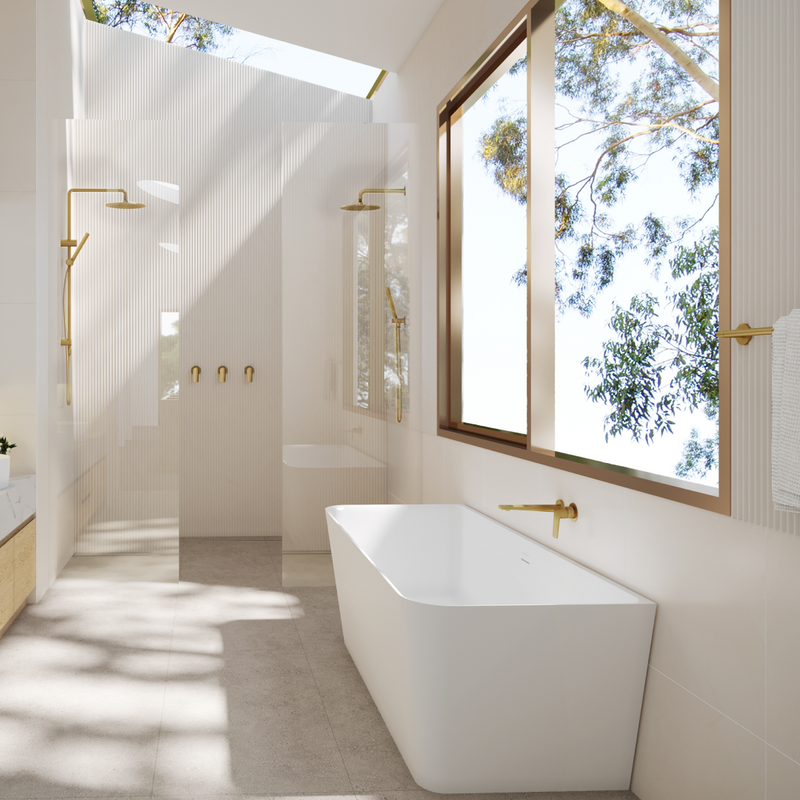 Villeroy & Boch Collaro 1650 CastStone Back to Wall Freestanding Bath - White