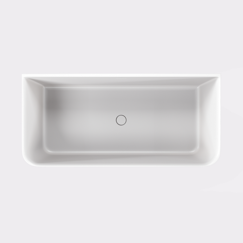 Villeroy & Boch Collaro 1650 CastStone Back to Wall Freestanding Bath - White