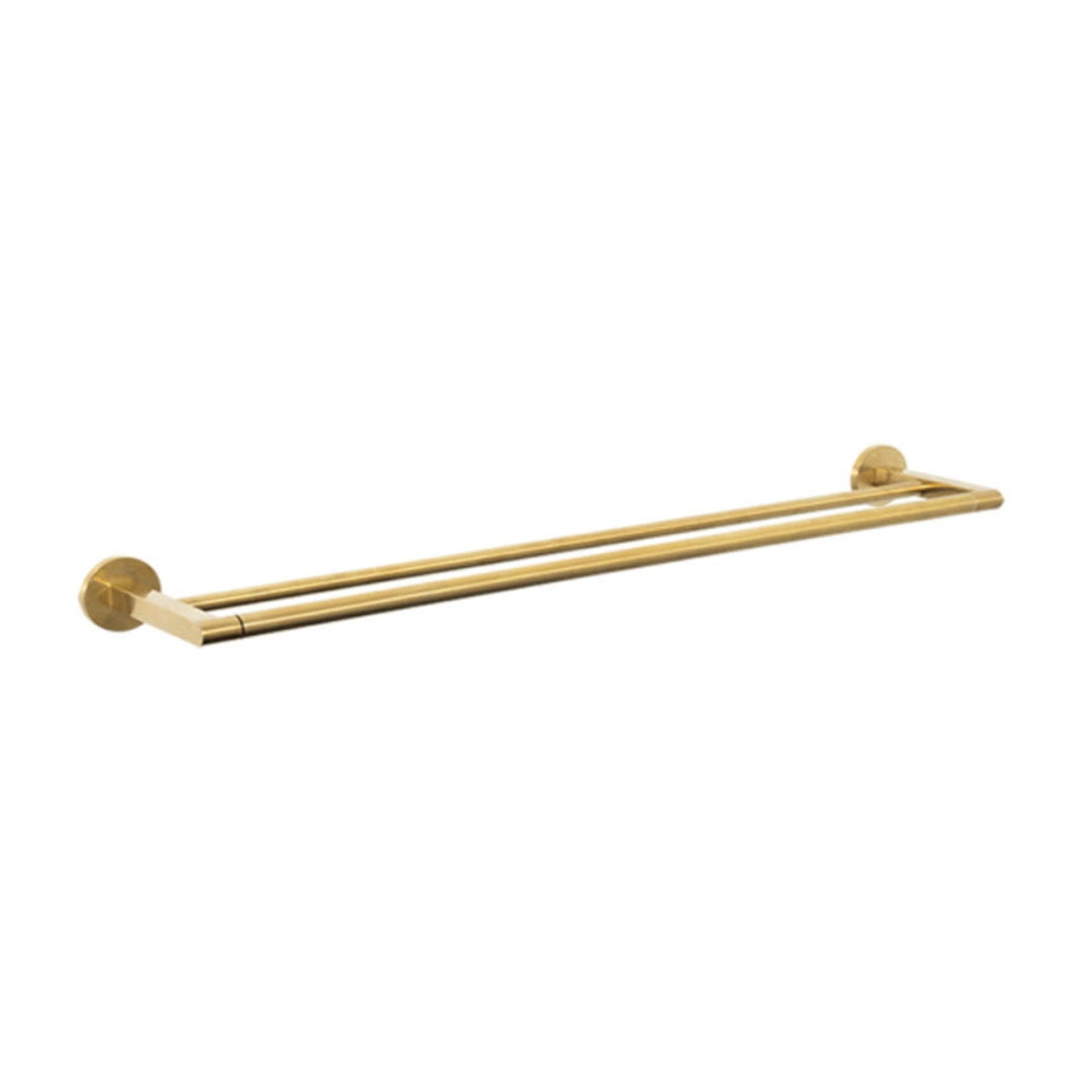 Villeroy & Boch Architectura 800mm Double Towel Rail - Brushed Gold - TVA1552385