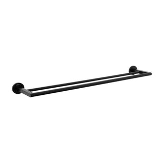 Villeroy & Boch Architectura 800mm Double Towel Rail - Matte Black - TVA1552395