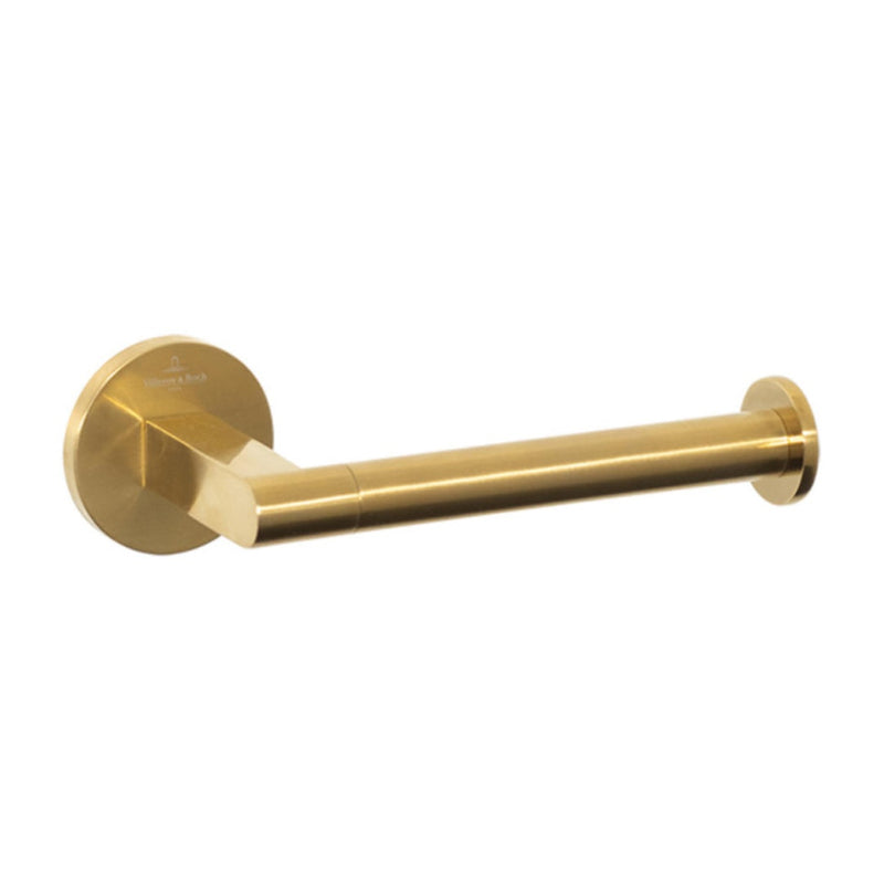Villeroy & Boch Architectura Right Hand Toilet Roll Holder - Brushed Gold