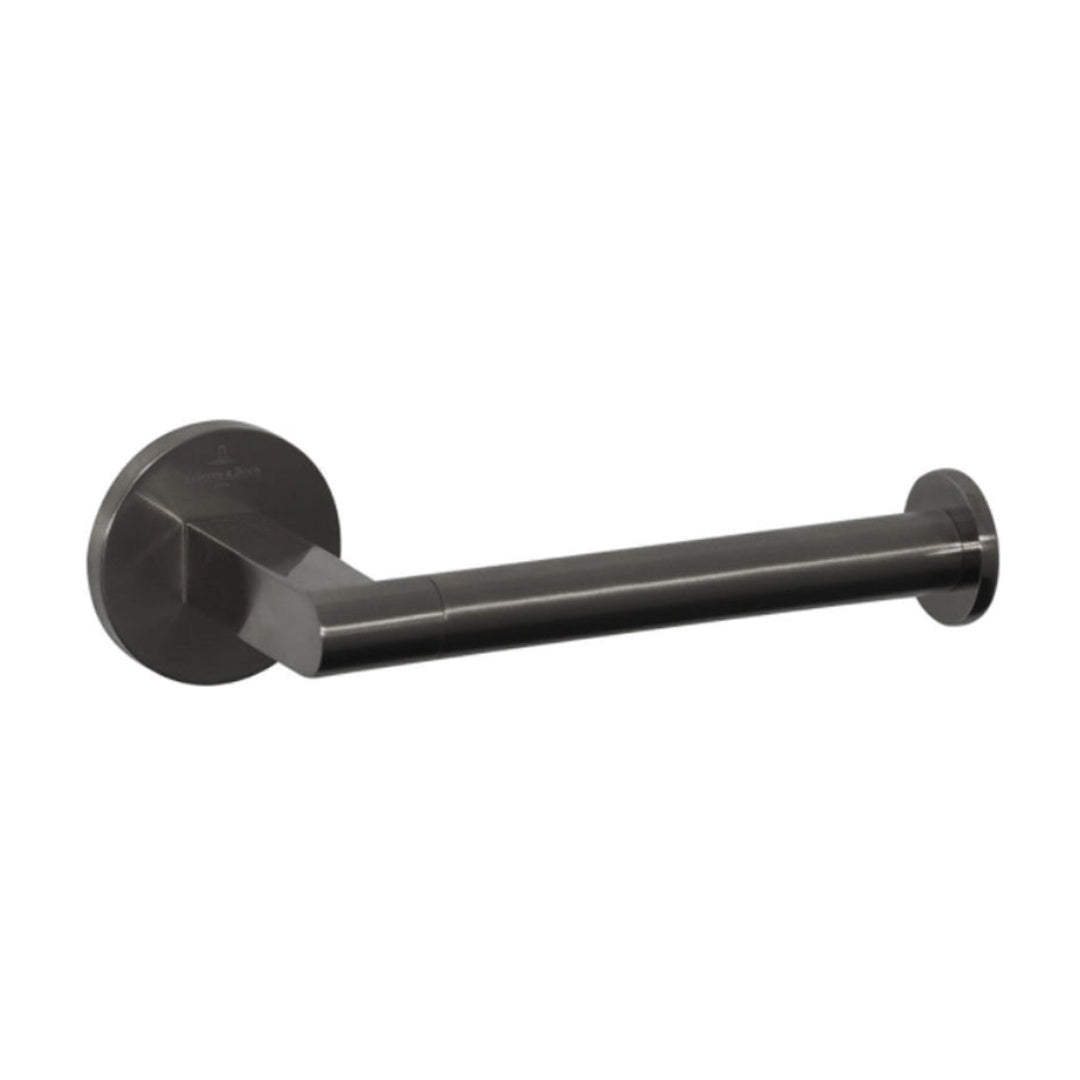 Villeroy & Boch Architectura Right Hand Toilet Roll Holder - Gun Metal - TVA1551490