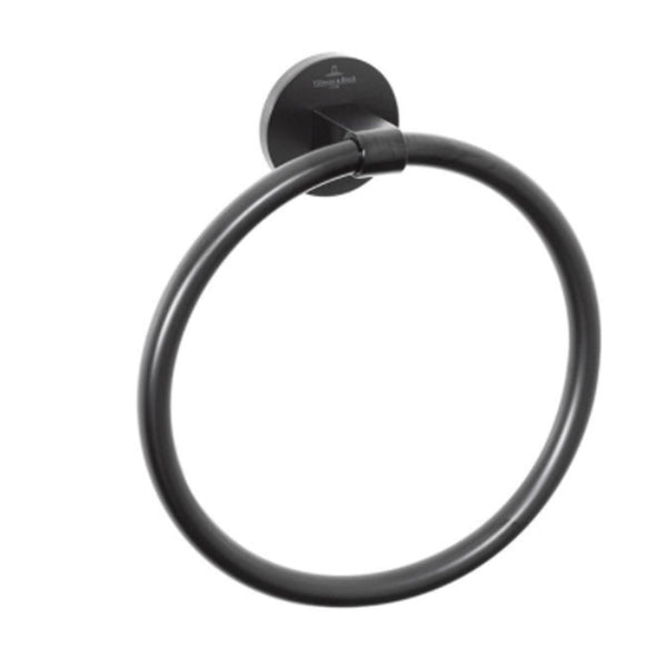 Villeroy & Boch Architectura Towel Ring - Matte Black