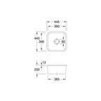 Villeroy & Boch Cisterna 50 Single Bowl Undermount Sink - 670301R1CB