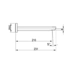 Villeroy & Boch O.Novo Bath Spout - Chrome - TVT10450061B