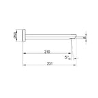 Villeroy & Boch O.Novo Bath Spout - Matte Black - TVT104595B