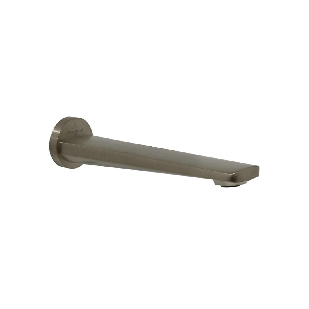 Villeroy & Boch Soho 200mm Bath Spout - Brushed Nickel - TVT336080B
