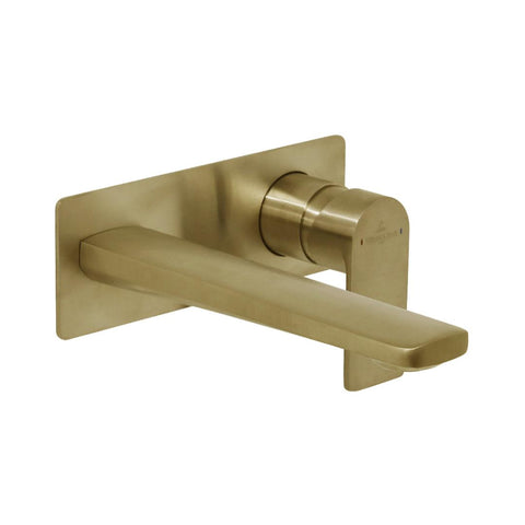 Villeroy & Boch Soho Rectangular Wall Mounted Basin Mixer (Includes In-Wall Body) - Brushed Gold