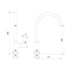 Villeroy & Boch Vita Kitchen Mixer - Brushed Gold - TVK0213085