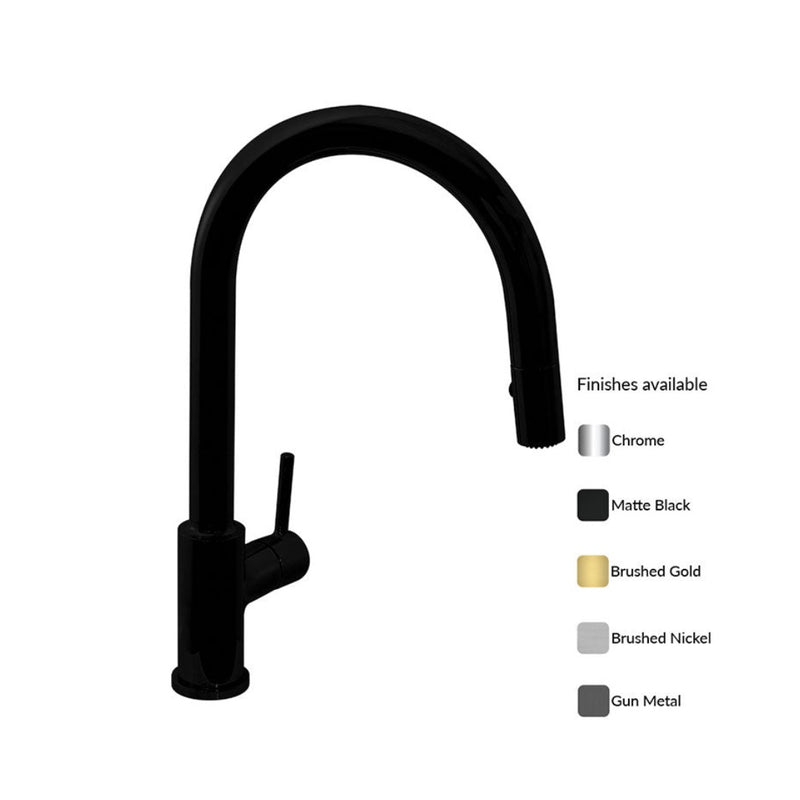 Villeroy & Boch Vita Kitchen Mixer Pull Out Spray - Matte Black