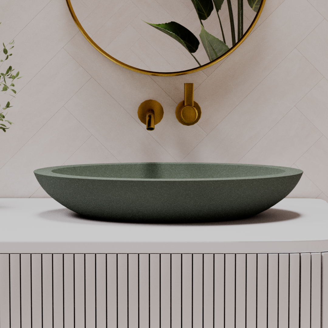 Pietra Bianca Vivian Above Counter Basin - Charcoal - PB3007-C