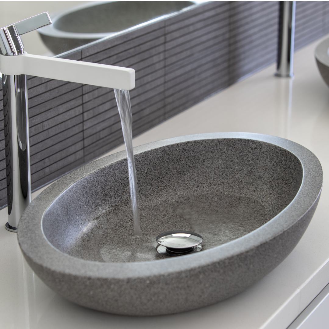Pietra Bianca Vivian Above Counter Basin - Charcoal - PB3007-C