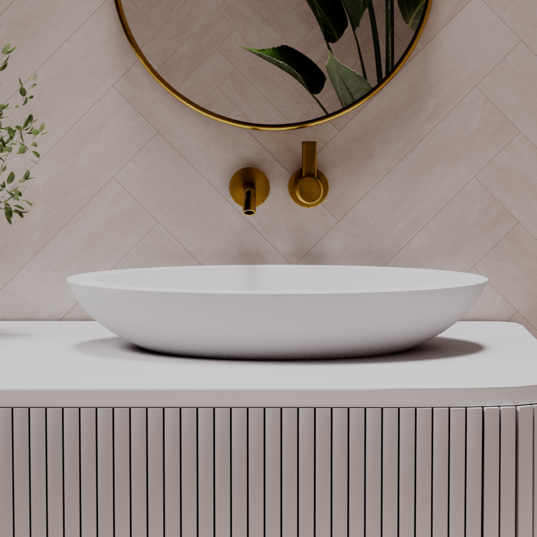 Pietra Bianca Vivian Above Counter Basin - Charcoal - PB3007-C