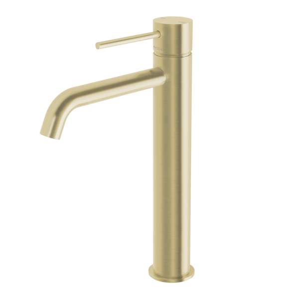 Phoenix - Vivid Slimline - VS7901-12 - Vessel Mixer Curved Outlet - Brushed Gold