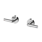 Phoenix Vivid Slimline Plus Lever Wall Top Assemblies 15mm Extended Spindles – LF Chrome - 119-0671-00-1