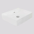 Argent Evo Neu 500 Rectangular Countertop/Wall Basin - No Tap Hole Gloss White - W2150N