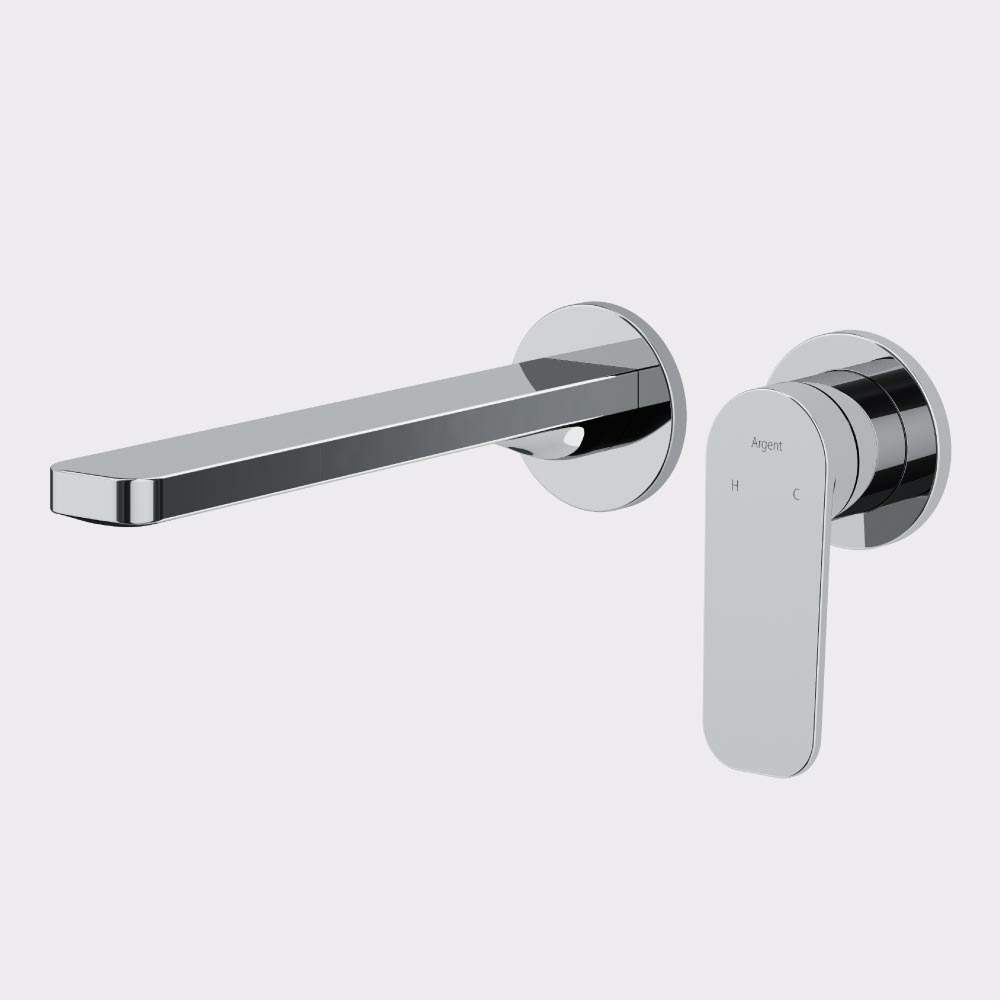 Argent Pace 2.0 Wall Basin Mixer (Includes In-Wall Body) - LF Chrome W344261B + M303500