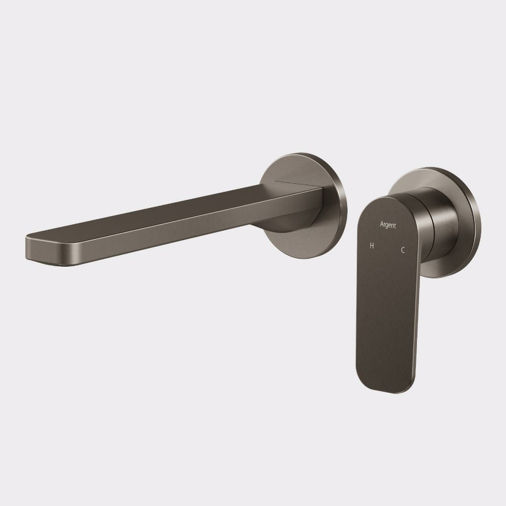 Argent Pace 2.0 Wall Basin Mixer (Includes In-Wall Body) - LF Gun Metal W344290B + M303500