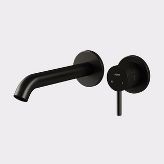 Argent Grace 2.0 Wall Mounted Basin Mixer Set (Includes In-Wall Body) - LF Matte Black - W366390B + M303500