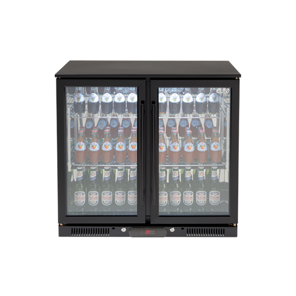 Euro Appliances 208lt Double Door Beverage Cooler - EA900WFBL