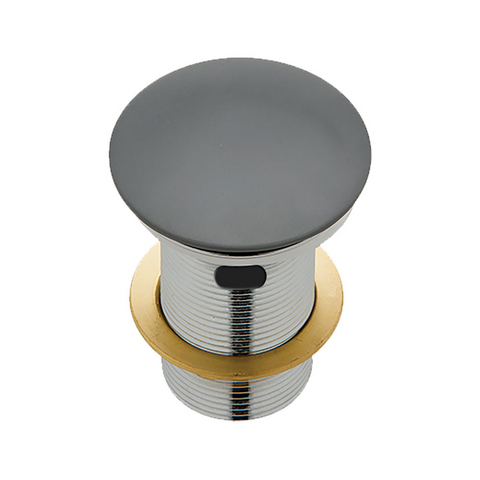 Fienza Pop-Up 32mm Basin Waste with Overflow - Matte Grey Solid Surface Cap
