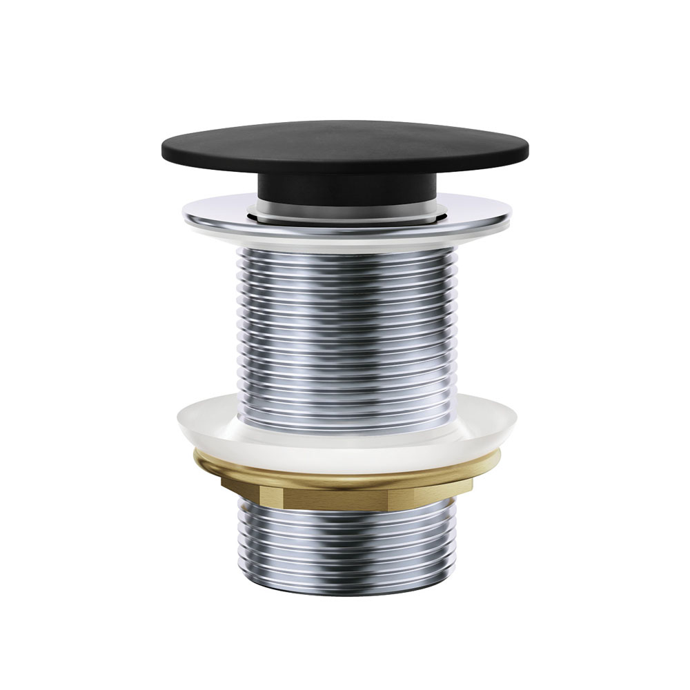 Fienza Pop-Up 32mm Basin Non-Overflow Waste - Matte Black Solid Surface Cap - WAS59B