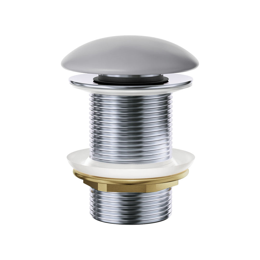 Fienza Pop-Up 32mm Non-Overflow Basin Waste - Matte Light Grey Ceramic Cap - WAS59LG