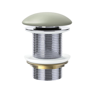 Fienza Pop-Up 32mm Non-Overflow Basin Waste - Matte Olive Ceramic Cap - WAS59MG