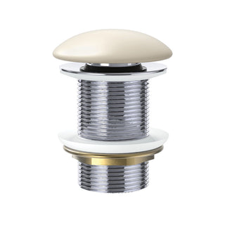 Fienza Pop-Up 32mm Non-Overflow Basin Waste, Matte Khaki Ceramic Cap - WAS59MK