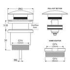 Fienza Universal 32mm Pop-Up / Pull-Out Basin Waste - Brushed Copper - WAS72CO