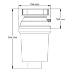 Abey Enviro-Green Waste Machine 3/4 HP Built-in Air Switch - WDU-3ASAU