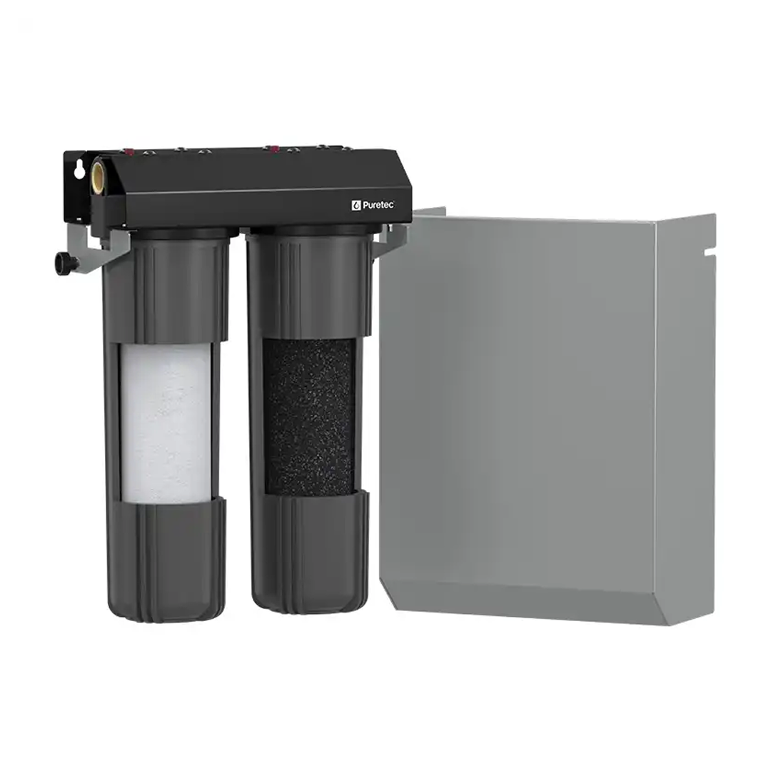 Puretec Dual Stage Whole House/Building Dual System with AMC Shroud - WH2-55AMC-LF