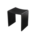 Thermogroup Willow Shower Stool 400x300mm - Black - WS4030B