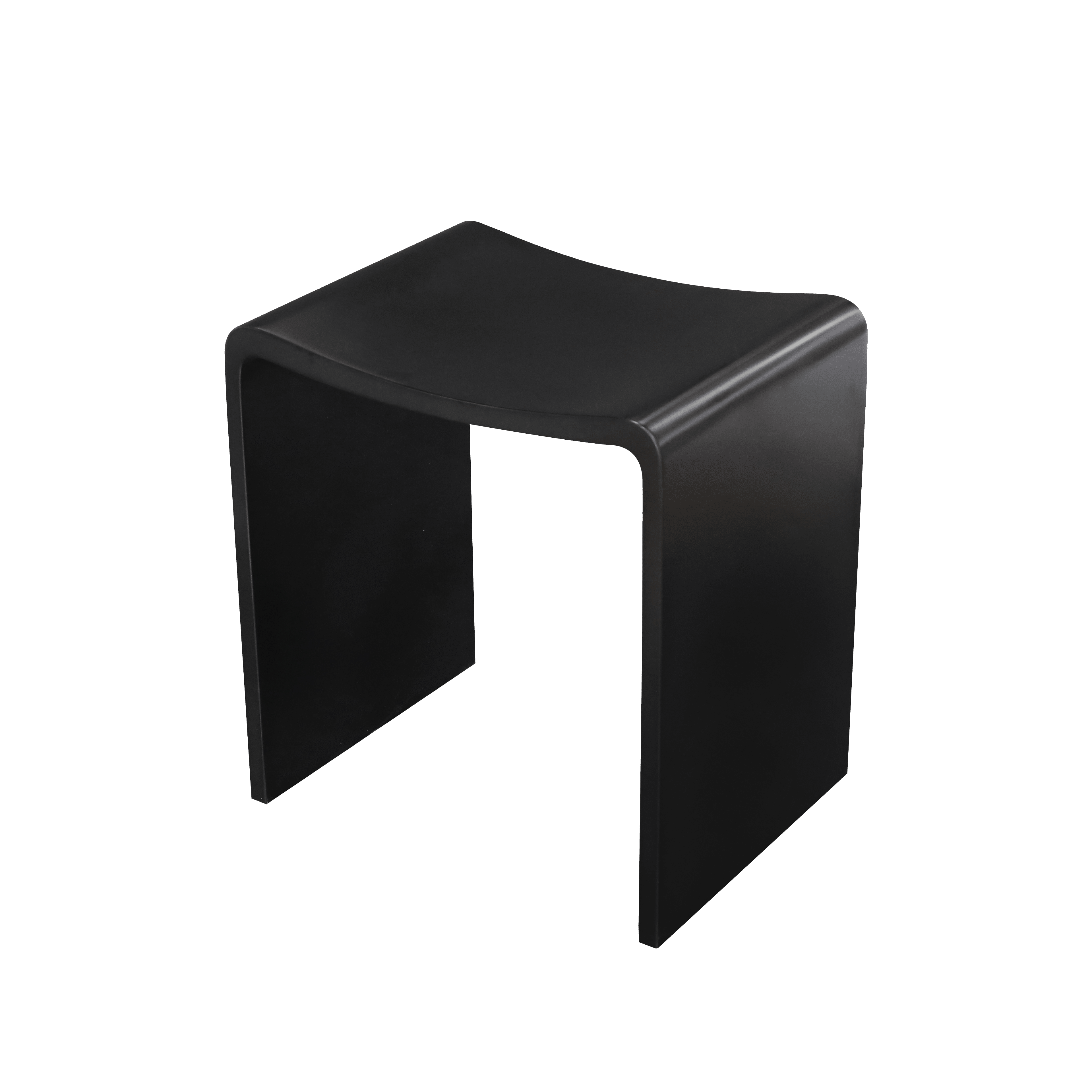 Thermogroup Willow Shower Stool 400x300mm - Black - WS4030B