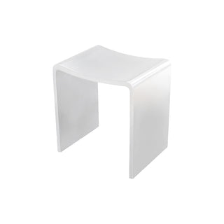 Thermogroup Willow Shower Stool 400x300mm - White - WS4030W