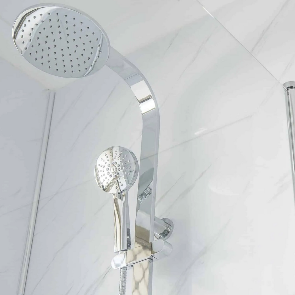 Mr Wet Wall 2400mm White Carrara Marble Gloss Panel - WWAUS001