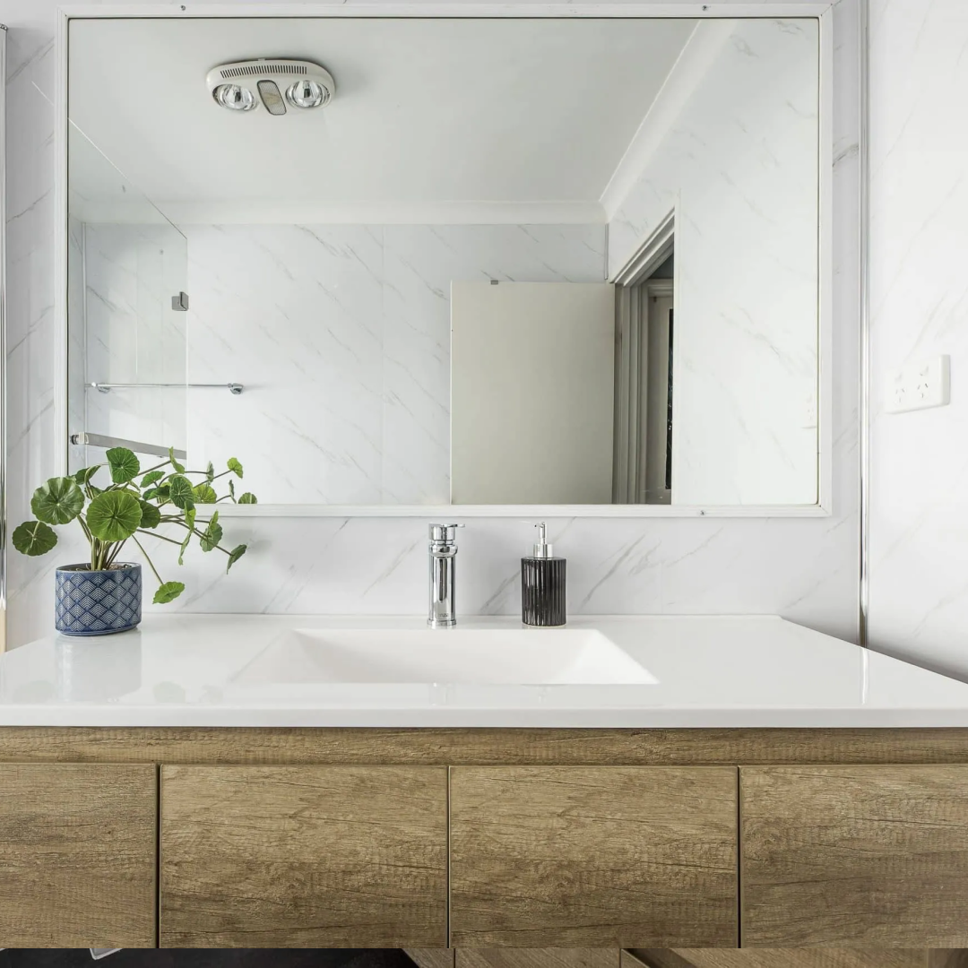 Mr Wet Wall 2400mm White Carrara Marble Panel - Matt Finish WWAUS002