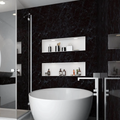Mr Wet Wall 2400mm Black Marble Panel - Matte Finish WWAUS011