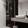 Mr Wet Wall 2400mm Black Zodiac Panel - Gloss Finish WWAUS012