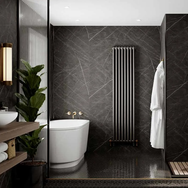 Mr Wet Wall 2400mm Black Sensa Panel - WWAUS067