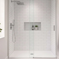 Mr Wet Wall 2400mm White Subway Cutline Panel - WWAUS068