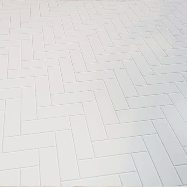 Mr Wet Wall 2400mm White Herringbone Panel - WWAUS072