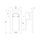 Phoenix Teel SwitchMix Shower/Wall Fit-Off Trim Only (Body Extra) - Brushed Nickel - 118-2805-40