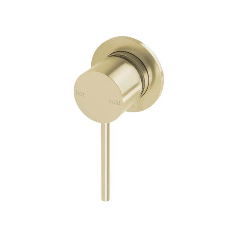 Phoenix Vivid Slimline Switchmix Shower/Wall Mixer 60mm Plate Brushed Gold - Includes Body
