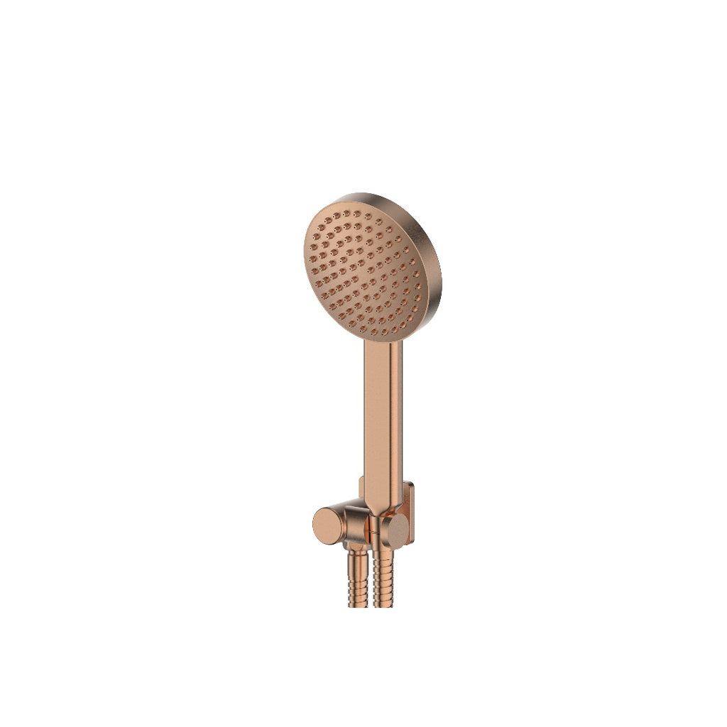 Greens Lavish Brass Handshower w/Wall Outlet Bracket - Brushed Cooper - 239104BC