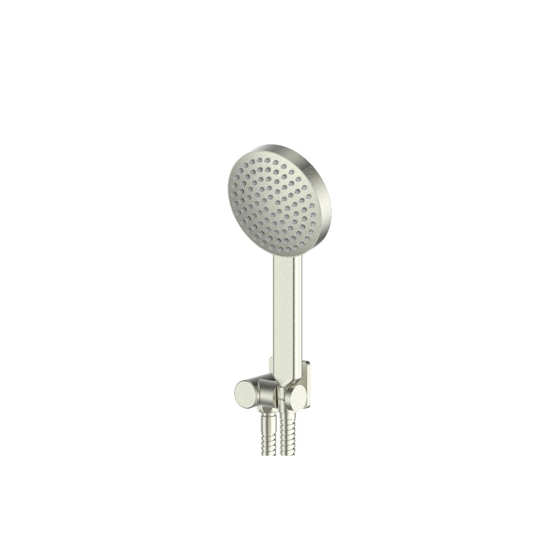 Greens Lavish Brass Handshower w/Wall Outlet Bracket - Brushed Nickel - 239104BN