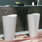 Pietra Bianca Wave Freestanding Basin - Charcoal - PBS2175-C