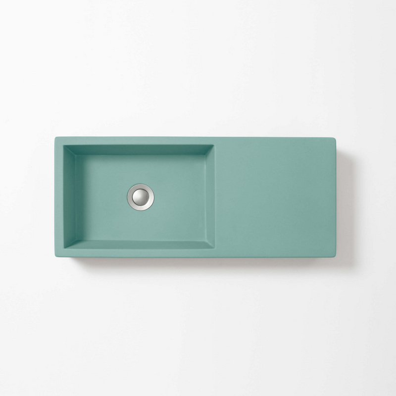Concrete Studio Weerlo Compact Vessel Basin - Aqua