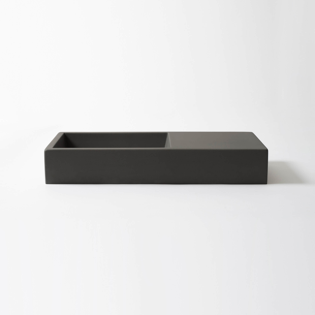 Concrete Studio Weerlo Compact Vessel Basin - Dark Grey - WE-VX-Dark Grey